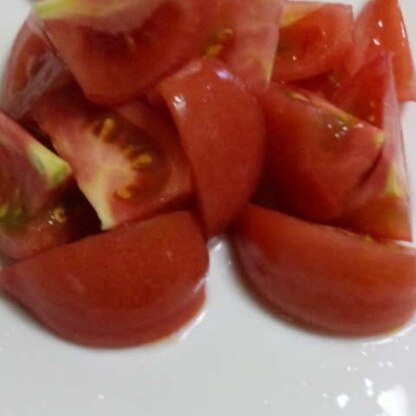ダイエットで注目されてるトマト(^o^)我が家も食卓によく上がる様になりましたp(^^)qご馳走さまでした。